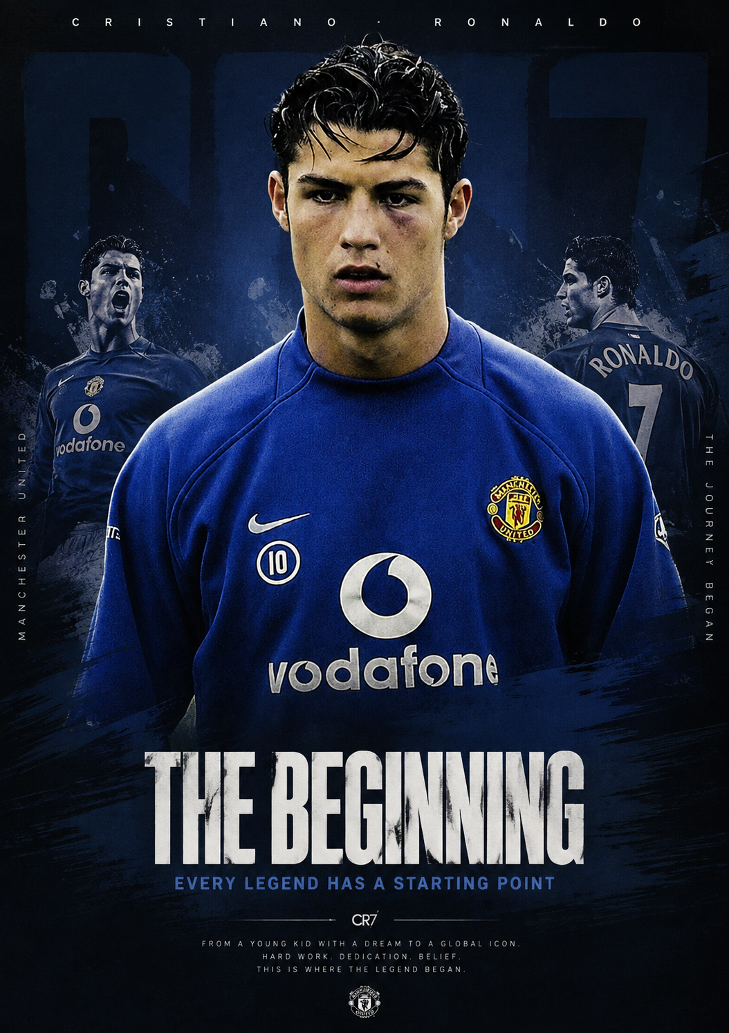Póster Cristiano Ronaldo Every Legend Has a Starting Point – diseño GOALY