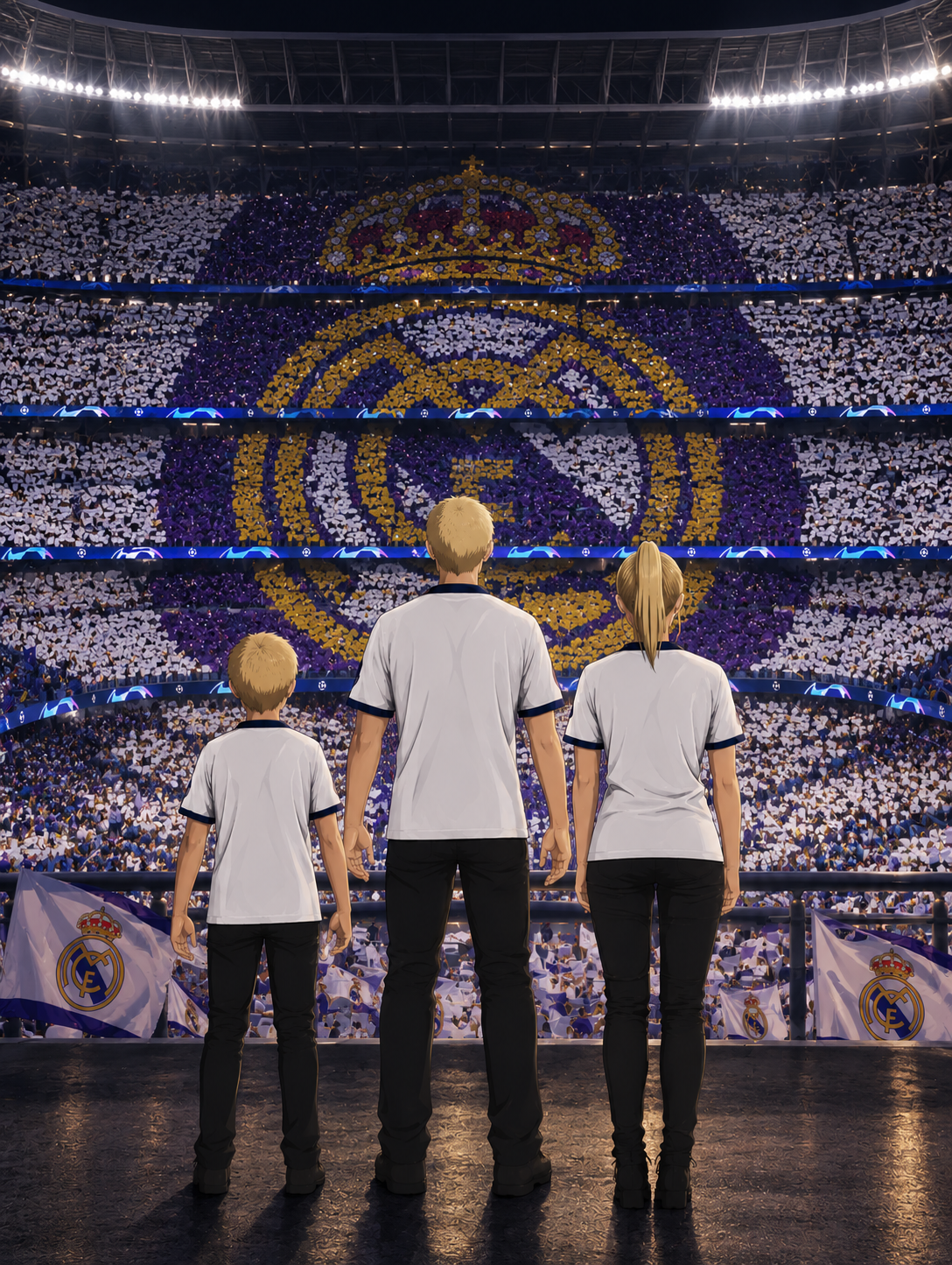 Póster personalizado Real Madrid padre e hijos – GOALY