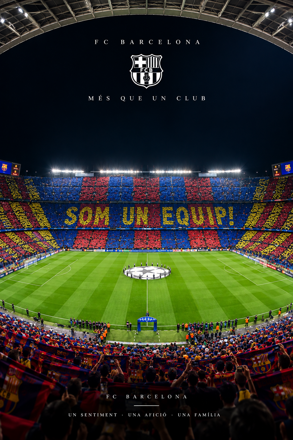 Póster FC Barcelona Més que un club – diseño GOALY