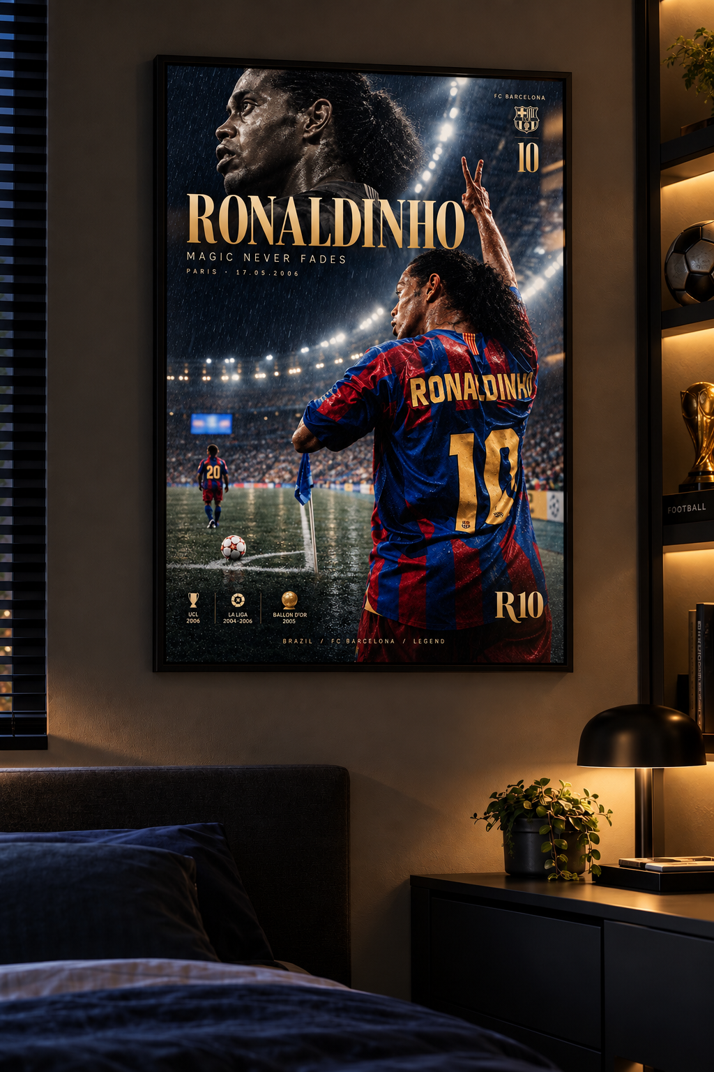 Póster Ronaldinho Magic Never Fades – GOALY
