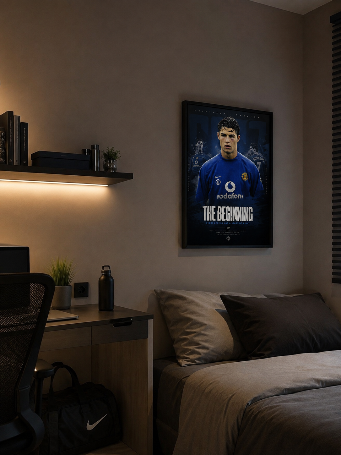 Póster Cristiano Ronaldo Every Legend en dormitorio